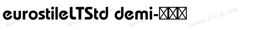 eurostileLTStd demi字体转换
